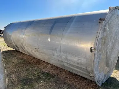 Tank, 8,600 Gallon, S/st, Storage Tank, 94" x 24' high #S744776