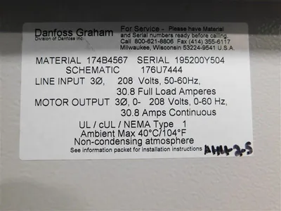 USED DANFOSS 175Z7804