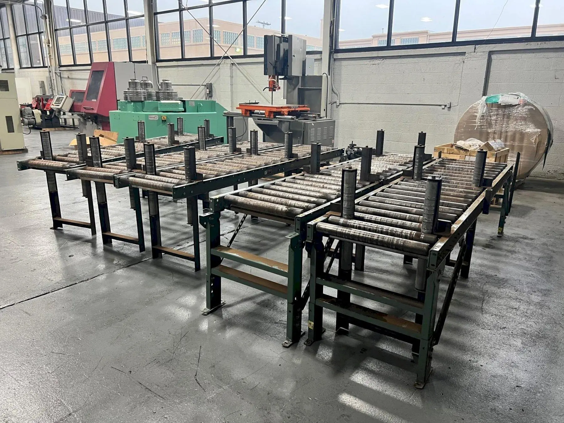 USED 10' X 24" WIDE ROLLER CONVEYORS  Stock# 11016