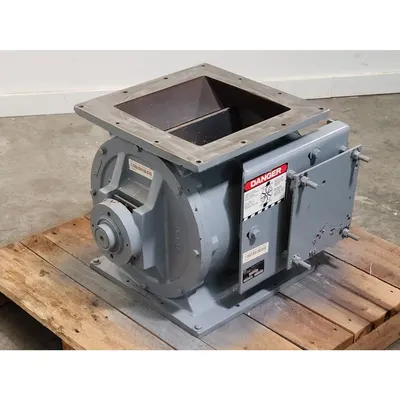 Used Horizon Systems 12" Square Body Carbon Steel Rotary Airlock Valve