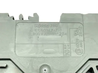 280-833 | Wago  Terminal Block 4-Conductor Through LOT OF 10 - Used