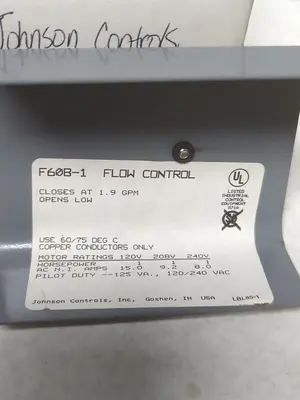 New | in-Stock JOHNSON CONTROLS F60B1 HVAC Parts and Equipment Ohio US | Surplus Asset Holdings #1235408