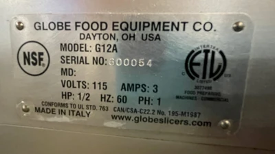 130-0144 Globe G12A Automatic Deli Meat & Cheese Slicer
