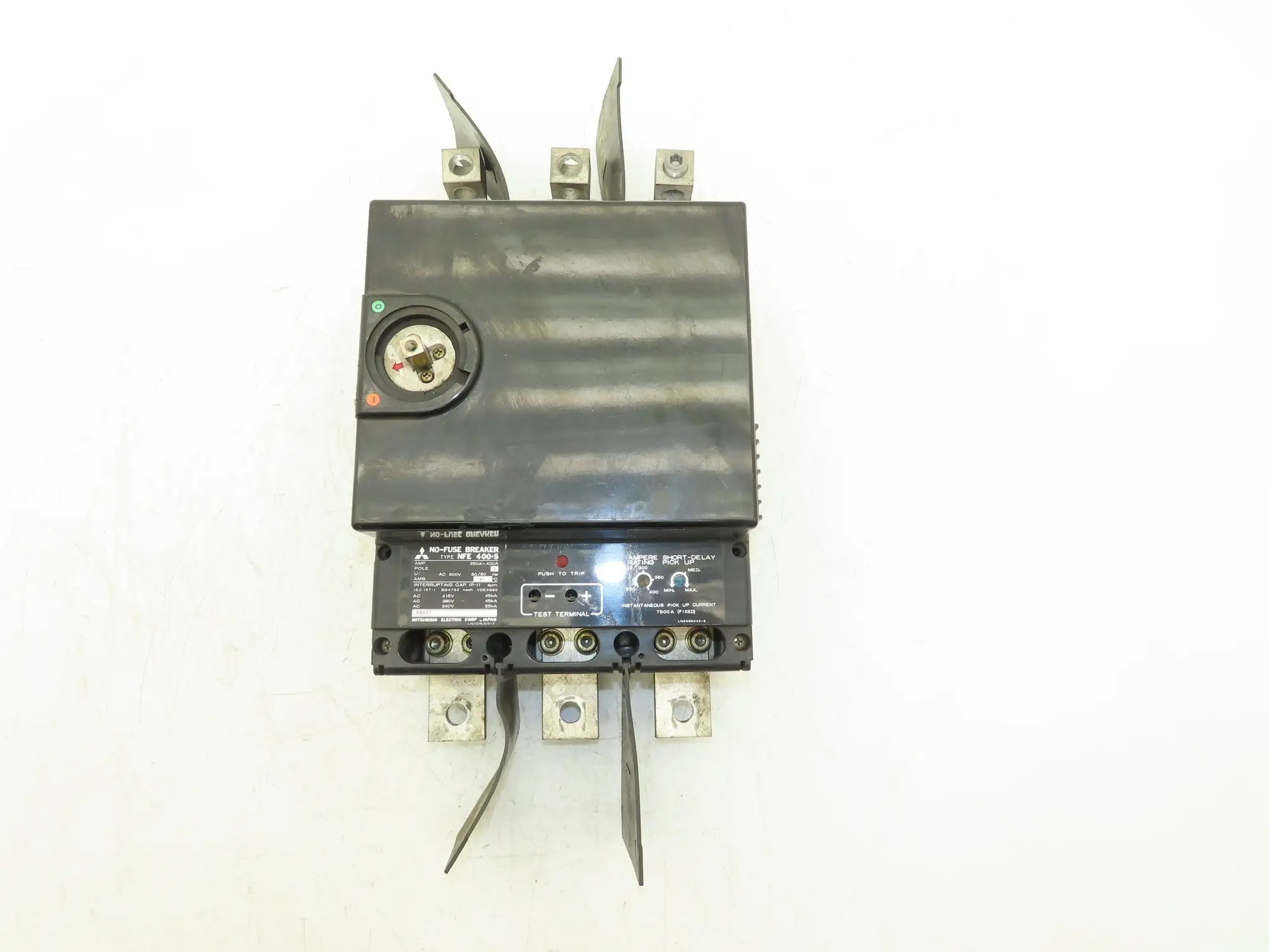 Mitsubishi Electric NFE 400S No Fuse Breaker 400A 3 Pole 600V W/120V Shunt Trip
