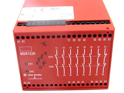 USED ALLEN BRADLEY MSR122E EXPANSION SAFETY RELAY 440R-E21356