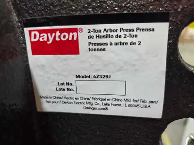 DAYTON 4Z329J Arbor Press | Machinery For Sale (3)