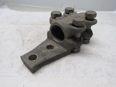 A B W 1-1/4" IPS Straight Bolt Cable To Flat Aluminum Terminal Lug Tap