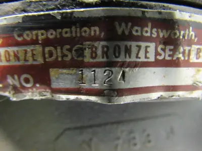 OIC 1124 2-1/2" CI Swing Check Valve Class 125 Flange Mount  Bronze Trim Used