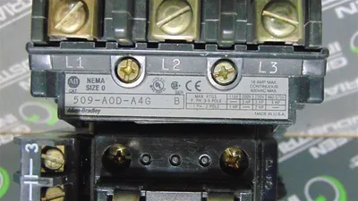 Allen Bradley 509-AOD-A4G/B NEMA Size 0 Motor Starter 115-120V Coil Used