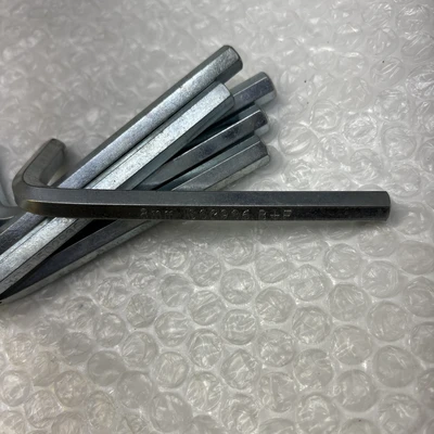 **Preowned 8mm Hex Allen Key, L-Wrench, ISO 2936 B+F Nickel Plated QTY 6 #