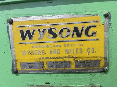 WYSONG B-60 ROLLS, PLATE BENDING, 3 ROLL | Wheeler Machinery Sales (4)