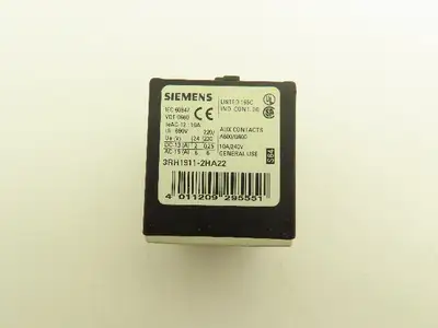 Siemens 3RH1911 31NC 12NO 10A 240v Auxiliary Contact Mixed Lot Of 12