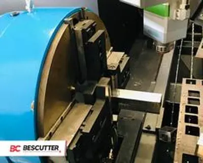 2026 Bescutter FLY PRO 5'X10' | 1500W - 6000W IPG | Fiber Laser Metal Sheet and Pipe Cutter Full Enclosure with Parallel Shuttle Table