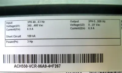 USED ABB ACH 550-VCR-06A9-4+F267