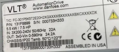 Used VLT VLT 131F8899 Misc Electrical & Power Parts | ND Industrial Surplus #1213933