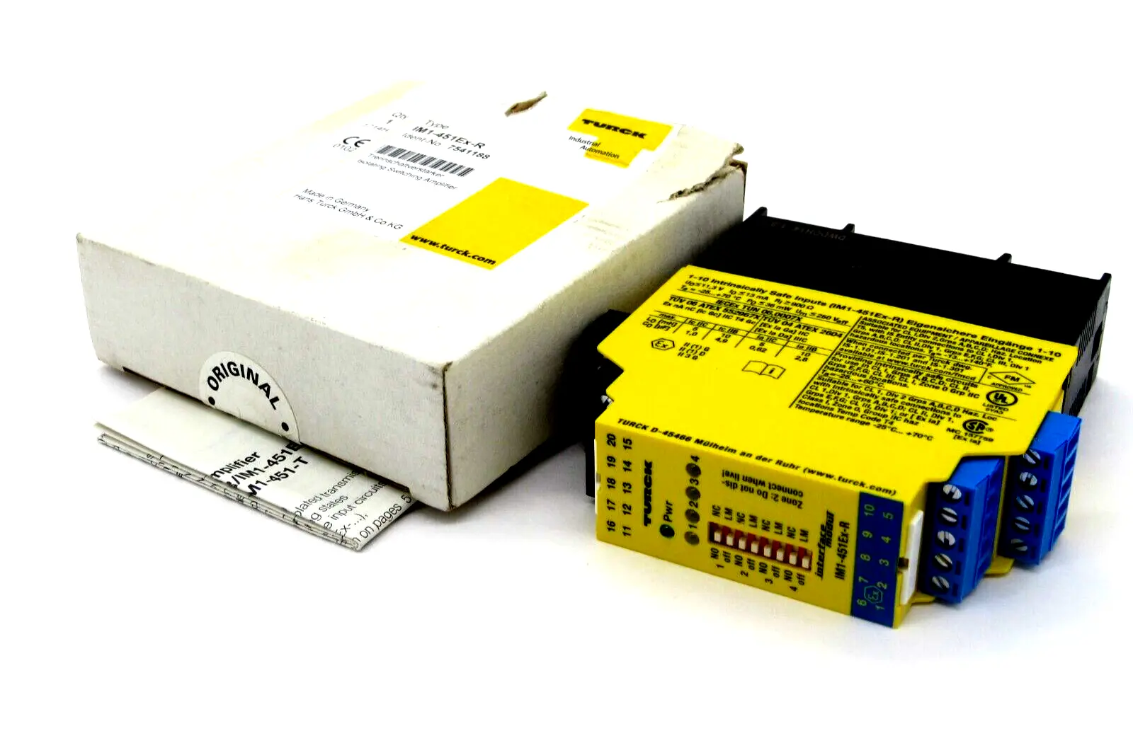 NEW TURCK IM1-451EX-R ISOLATING SWITCHING AMPLIFIER IM1451EXR