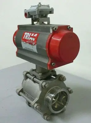 USED TRIAD CONTROLS 2R300SR 150 PSI ACTUATOR + 4" CF8M 1000 WOG VALVE & APL-210N