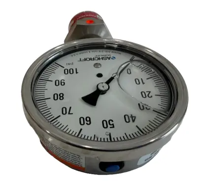 NEW ASHCROFT 35-1009-SWL-02L-100#-XCG GAUGE 351009SWL02L100XCG
