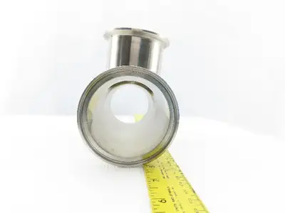 3" Flanged Stainless Steel Sanitary Tee Fitting 7-1/2"