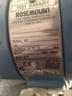 USED Rosemount 1151DP4S22B1C6