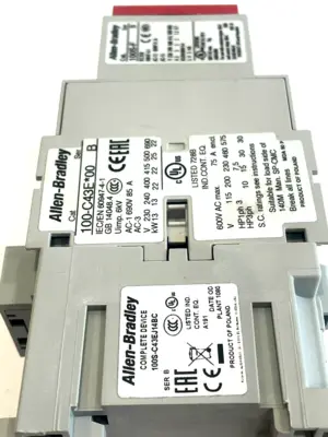ALLEN BRADLEY 100S-C43EJ14BC SAFETY CONTACTOR SER. B 100SC43EJ14BC NEW, SURPLUS