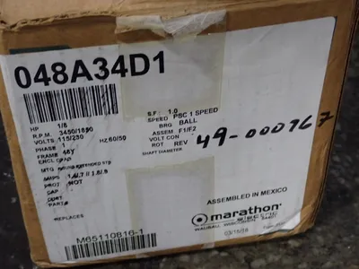 Used MARATHON T V C 48A34D1E Motors (misc) Ohio US | HGR 24 #1005746