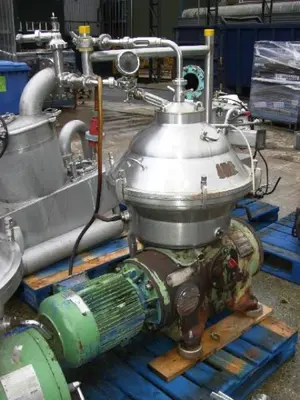 (2) Westfalia SA 20-06-076 sanitary clarifier centrifuges, 316 SS.