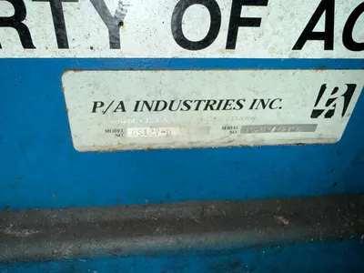 1993 P/A INDUSTRIES INC DSRA-2800 / SS127-D Coil Reels & Straighteners | Rygate LLC (9)