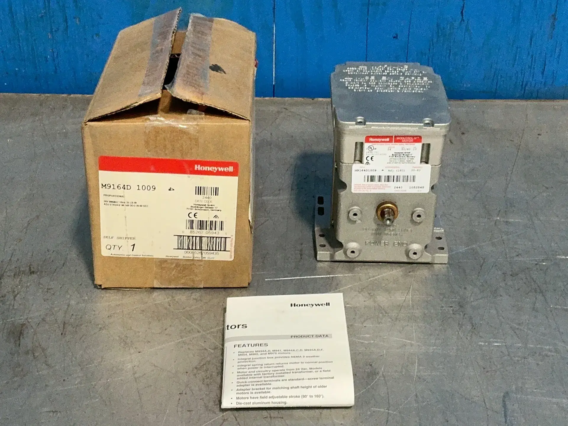 New | in-Stock HONEYWELL M9164D1009 Rotary Actuators Ohio US | HGR 24 #1411298