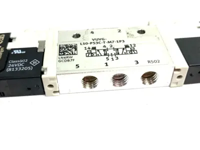 USED FESTO AIR PILOT CONTROL SOLENOID VALVE 5/3 CLOSED 566476