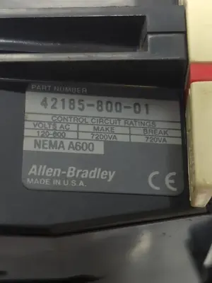 Used ALLEN-BRADLEY 42185-800-01 Miscellaneous Equipment (Electrical & Power) Ohio US | Surplus Asset Holdings #1239832