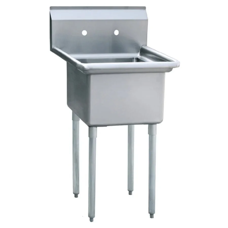 New | in-Stock Atosa New Atosa MRSA-1-N Prep Sink - 24"W x 24"D x 44.5"H - 22.5" Leg Sinks Illinois US | Falcon Restaurant Supply #1375487