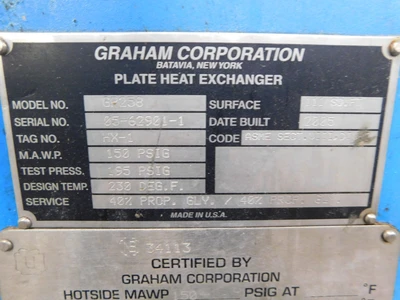 Used GRAHAM GP258 Heat Exchangers Ohio US | Equipment Recovery Corp. #1331010
