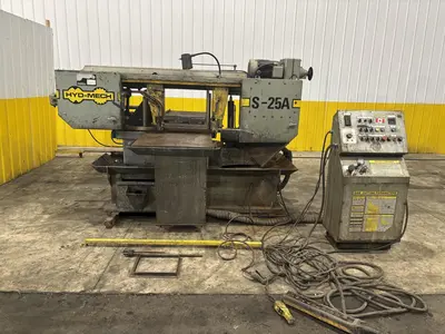 18" X 27" HYDMECH MODEL #S-25A AUTOMATIC HORIZONTAL MITER SAW WITH NESTING: STOCK #23698