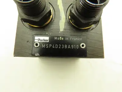 Parker MSP4D23BA910 Hydraulic 4-Station Manifold Valve Block 5000psi Cetop 3