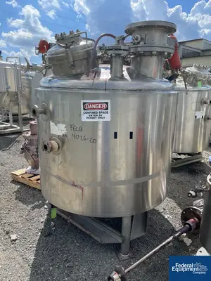 USED Lee Industries 360 Gal Lee Reactor, 304 S/S, 20/100#