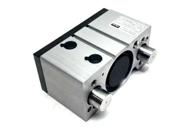 P5T-C063DHSN025 | Parker  Pneumatic Guided Cylinder 145 PSI 63mm Bore 25mm Stroke - New – Open box