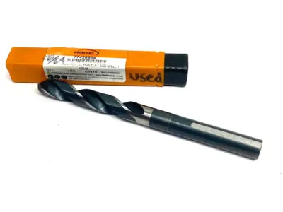 Used HERTEL REDUCED SHANK DRILL BIT: 33/64'' DIA, 1/2'' SHANK DIA, 118 ° HSS Drills Michigan US | Maverick Industrial Sales #1122701