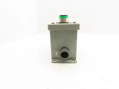 Rittal Electromate E7PBGM Pushbutton Box Enclosure Red and Illuminated Green