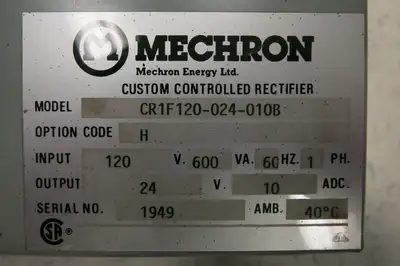 USED MECHRON CR1F120-024-010B