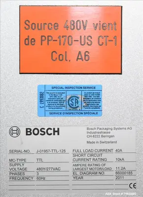 Used BOSCH TTF Cartoner Trisealer - Triseal Carton Former Illinois US | Aaron Equipment #86999