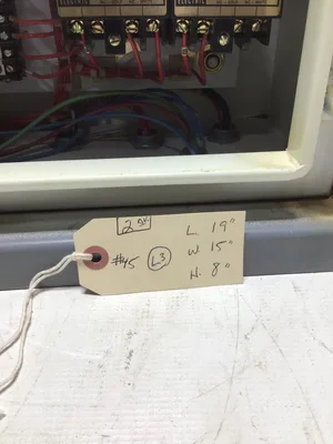 Hoffman Type 12 Enclosure Control Panel; R-485601