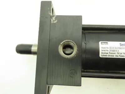 Parker Double Rod Pneumatic Air Cylinder 3.25" Bore 3" Stroke 16" Rod 250psi