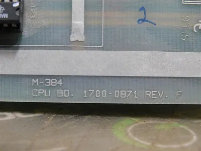 Unbranded 1700-0871 CPU Board Rev. F M-384 Used