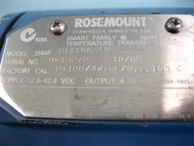 Used Rosemount 3144P D1A1NAB4M5 Sensors New Hampshire US | Bitter End Trading #1493537