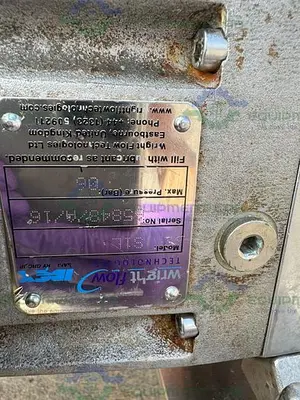 USED IDEX WRIGHT FLOW S1L ROTARY LOBE W/STAINLESS 1/2 HP MOTOR, CONTROLLER
