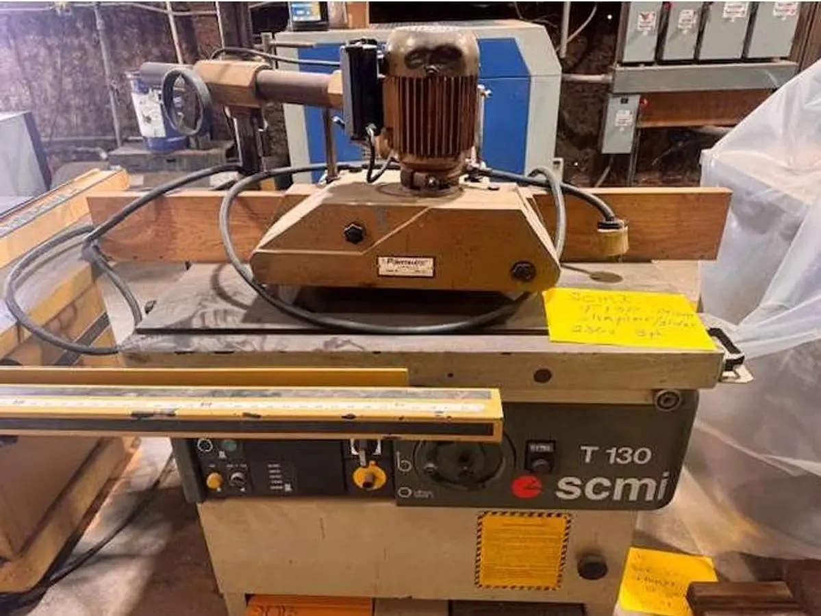 SCMI T130 SLIDING SHAPER WITH 3-ROLL FEEDER