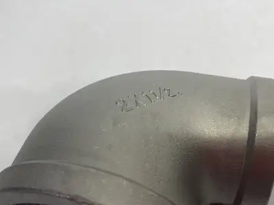 4464K942 | Stainless Steel Threaded Pipe Fitting, 2-1/2" Low-Press. Elbow Reducer - New – Open box
