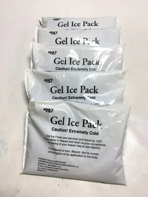 Cygnus Home Service 987 Gel Ice Packs Non Toxic Extremely Cold (Set of 5)