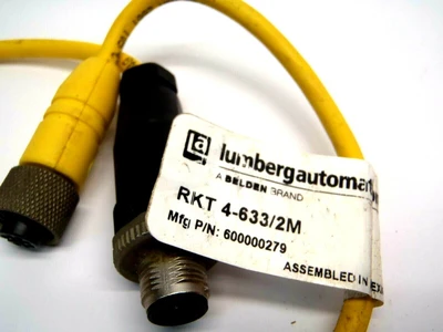 Used Lumberg M12 Male to Female Cordset Electrical Fittings Michigan US | Maverick Industrial Sales #1467954